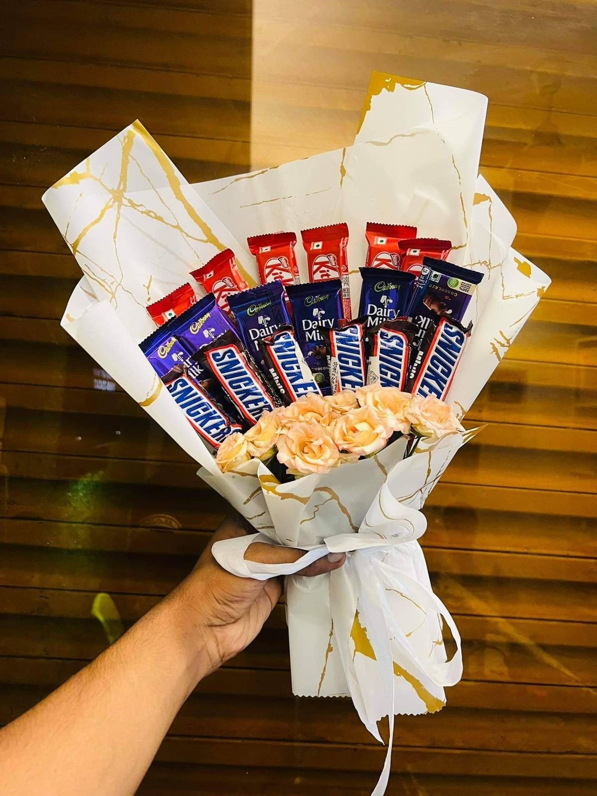 Snickers, Dairy Milk & KitKat Mixed Chocolate Bouquet